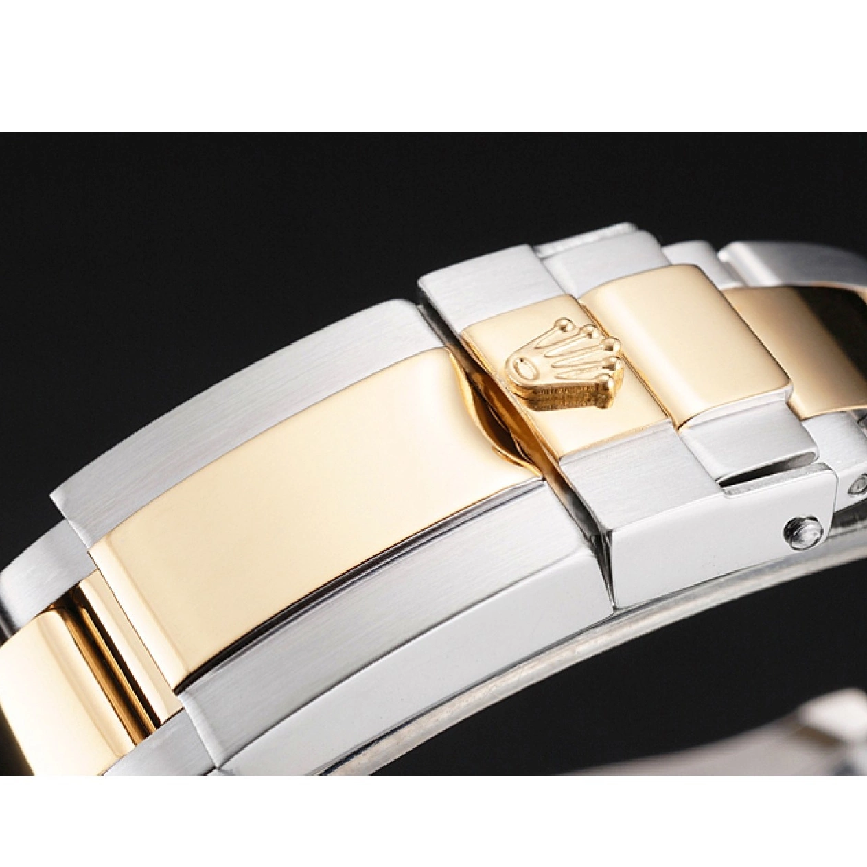 Aaa replica watch Bezel Swiss Stainless Tone Yacht-Master Dial Champagne Steel Bracelet Two Rolex Case Gold 0519